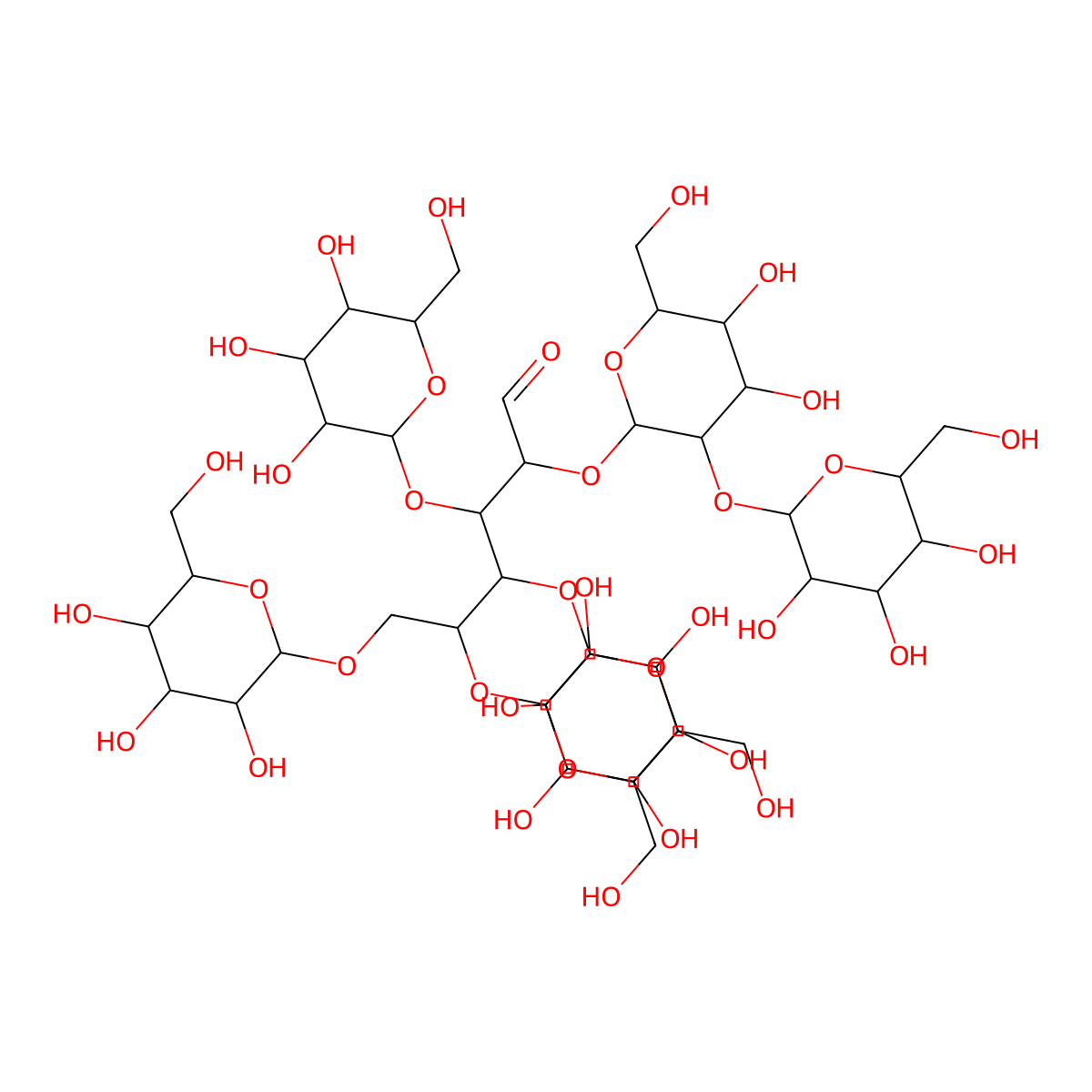 Isomaltoheptaose molecular structure, CAS 6513-12-8