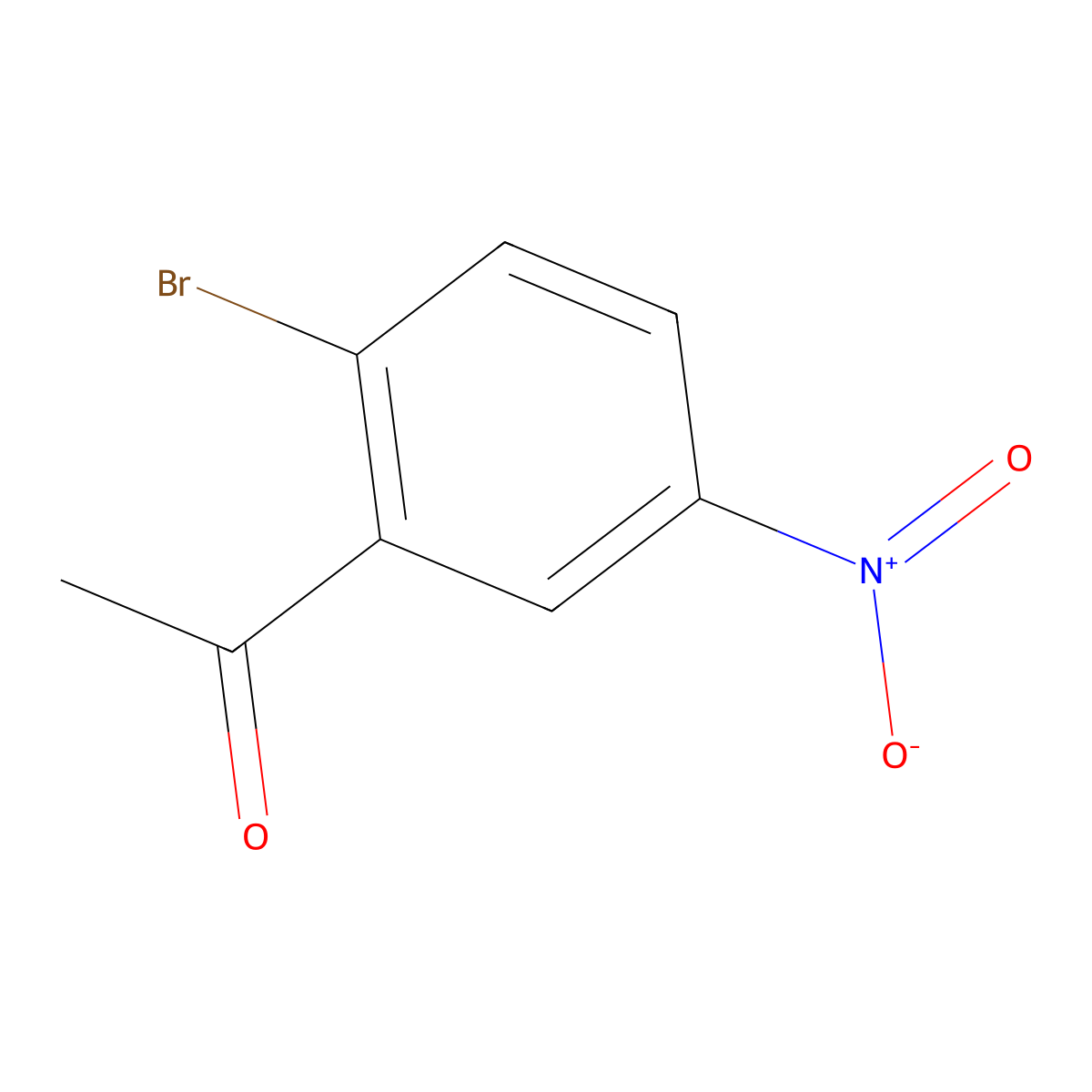 1-(2-Bromo-5-nitrophenyl)ethanone molecular structure, CAS 65130-31-6