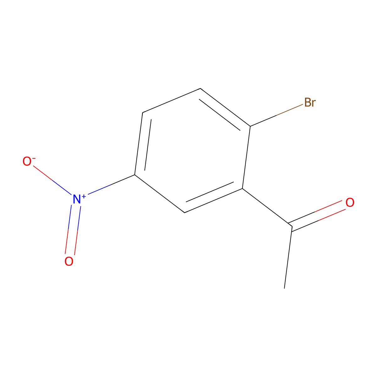 1-(2-Bromo-5-nitrophenyl)ethanone molecular structure, CAS 65130-31-6