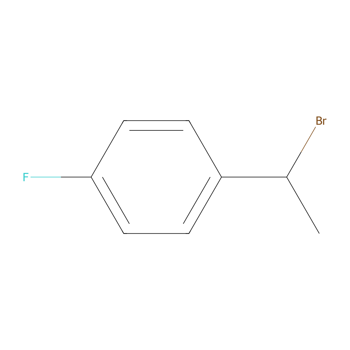 1-(1-Bromoethyl)-4-fluorobenzene molecular structure, CAS 65130-46-3