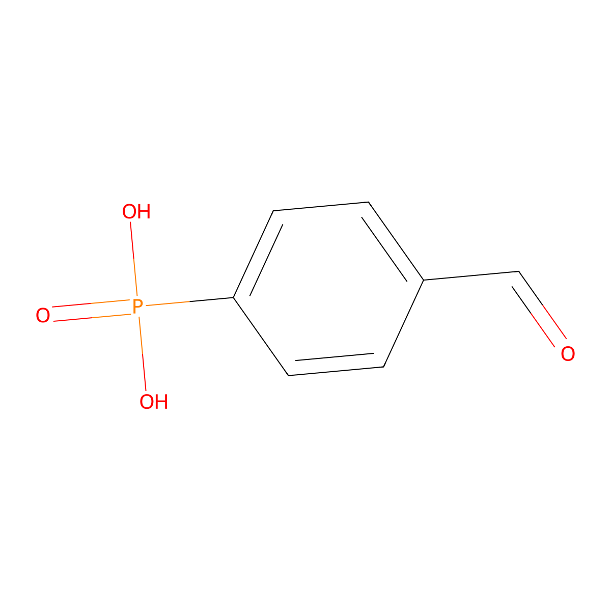 (4-Formylphenyl)phosphonic acid molecular structure, CAS 651302-88-4