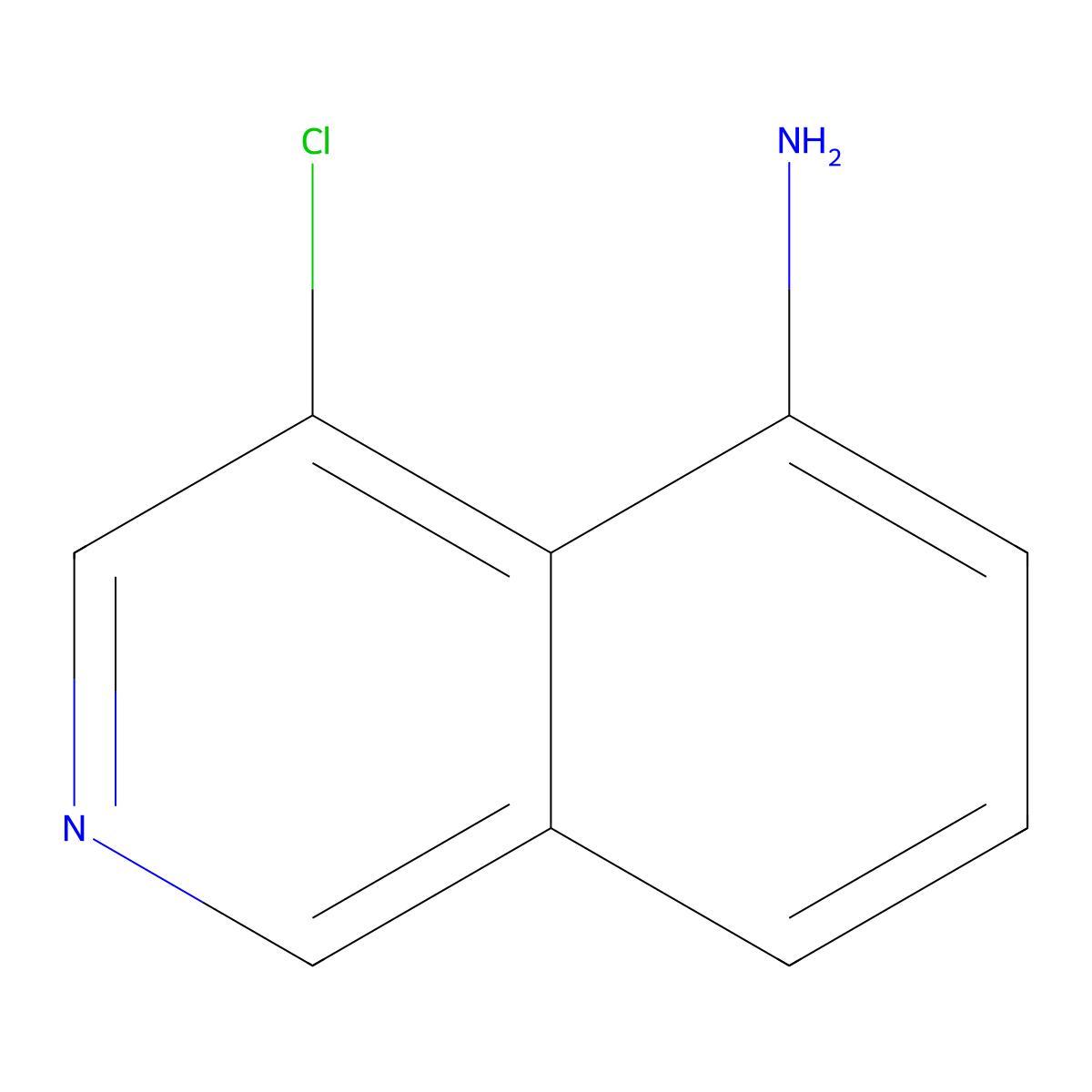 4-Chloroisoquinolin-5-amine molecular structure, CAS 651310-21-3