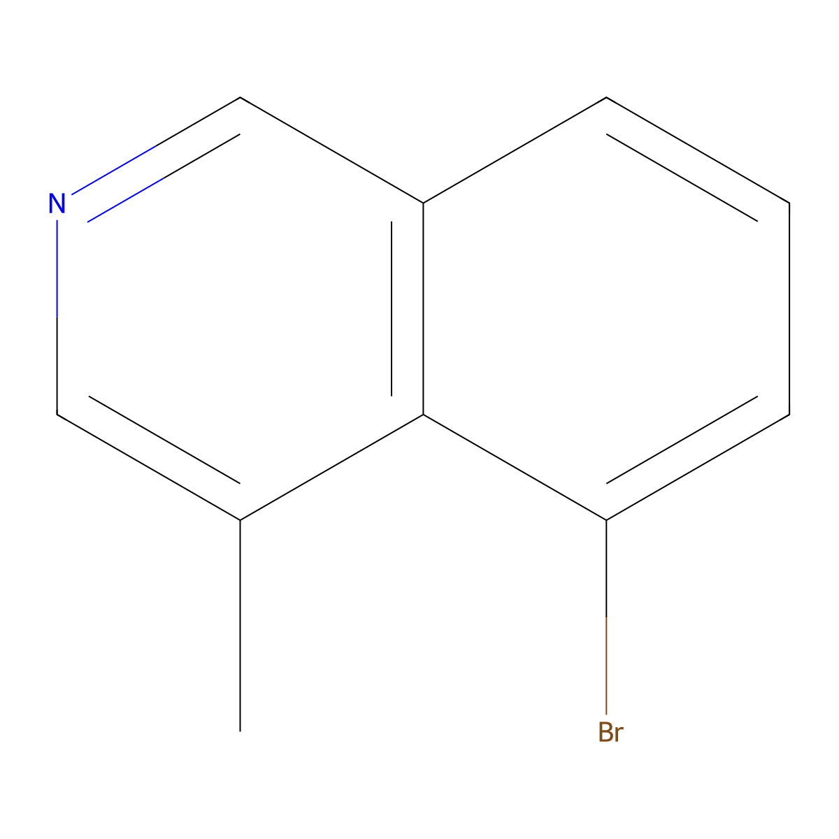 5-Bromo-4-methylisoquinoline molecular structure, CAS 651310-24-6