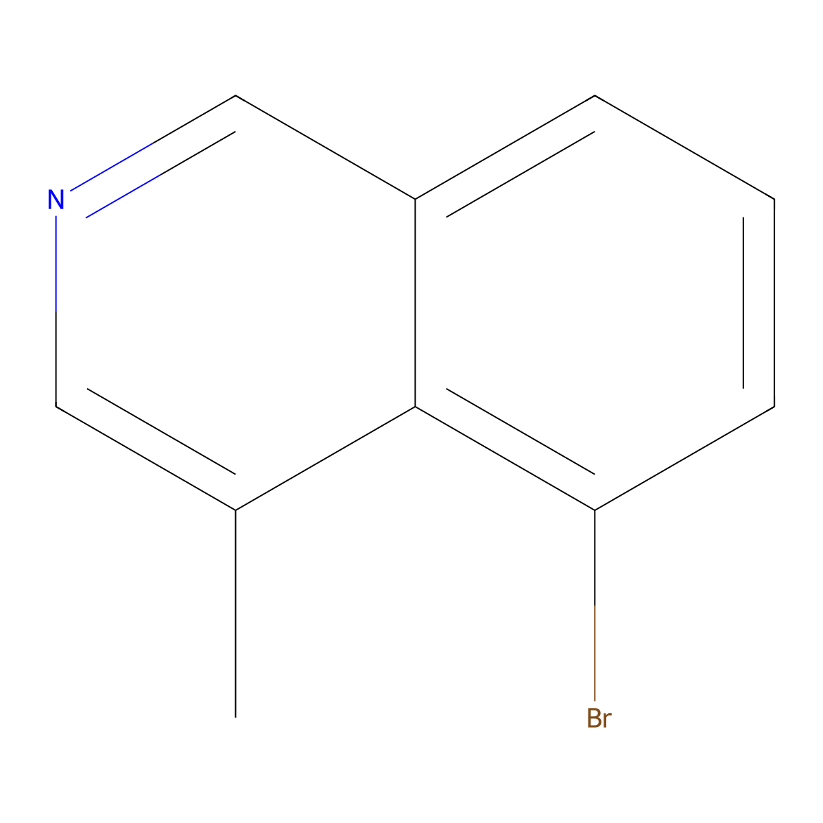 5-Bromo-4-methylisoquinoline molecular structure, CAS 651310-24-6