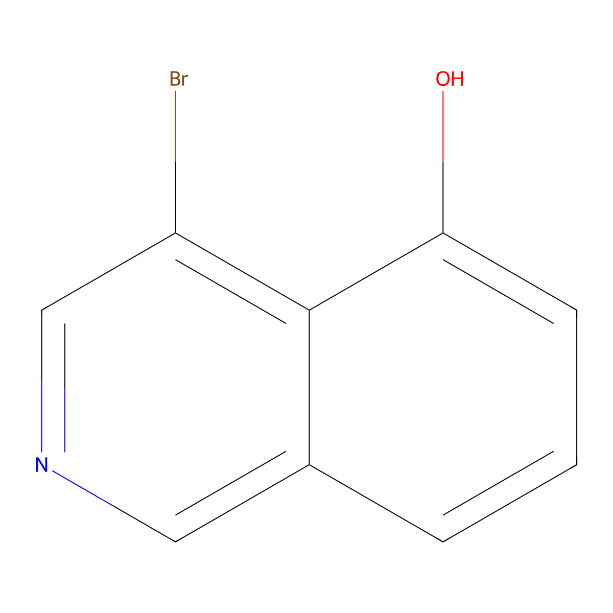 4-Bromoisoquinolin-5-ol molecular structure, CAS 651310-41-7