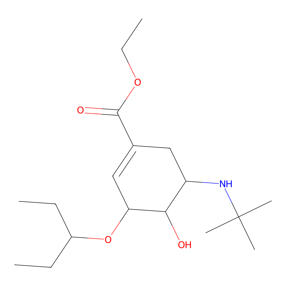 Oseltamivir Impurity 48 molecular structure, CAS 651324-04-8