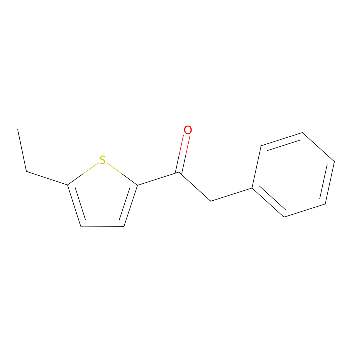 Ketone, benzyl 5-ethyl-2-thienyl (5CI) molecular structure, CAS 651328-51-7