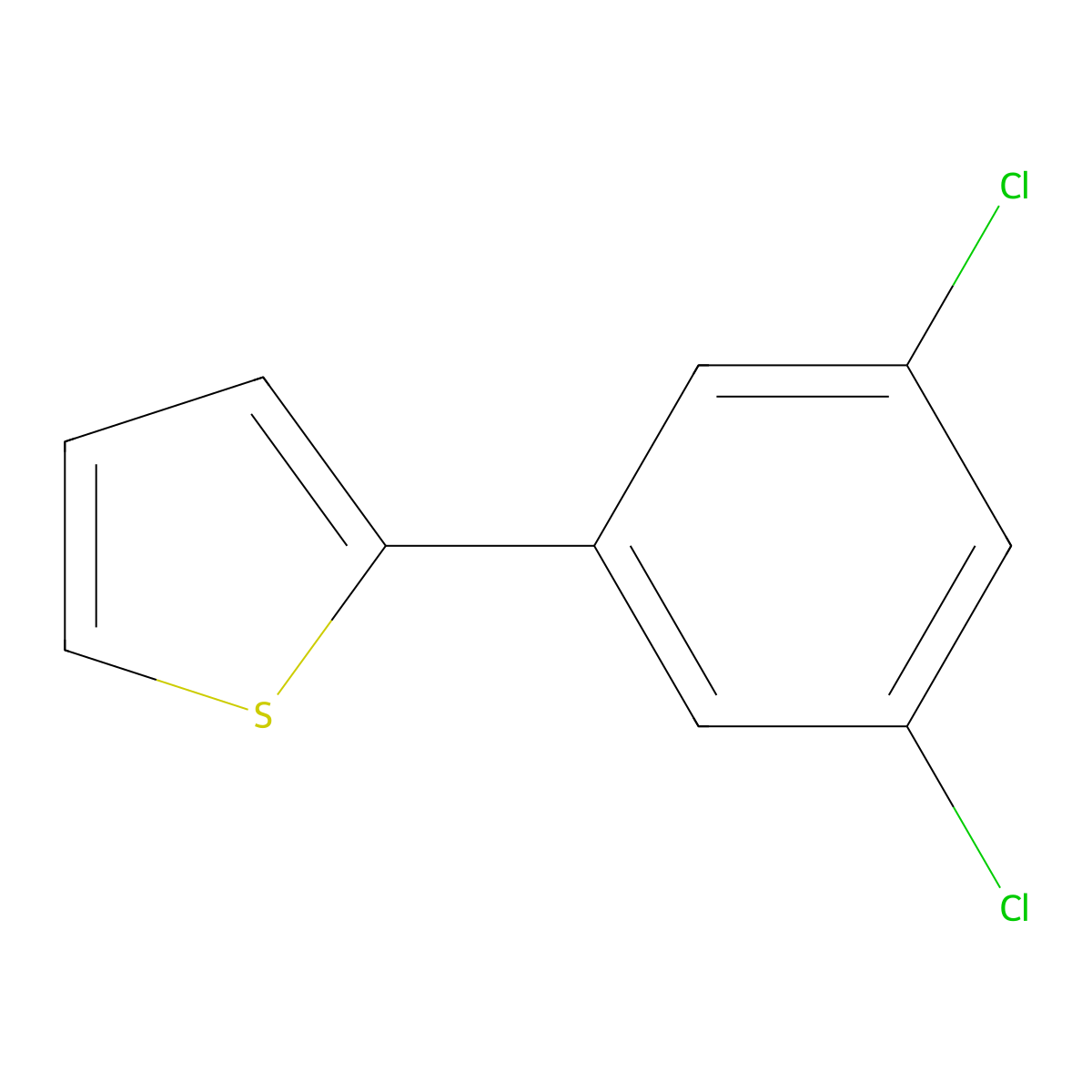 2-(3,5-Dichlorophenyl)thiophene molecular structure, CAS 651329-42-9