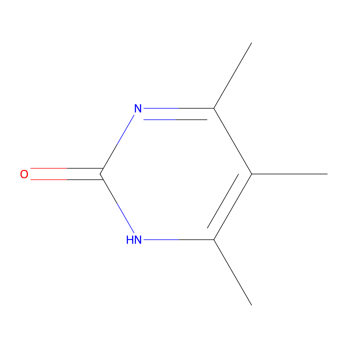 4,5,6-Trimethylpyrimidin-2-ol molecular structure, CAS 65133-47-3