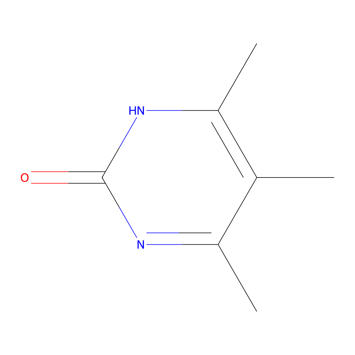4,5,6-Trimethylpyrimidin-2-ol molecular structure, CAS 65133-47-3