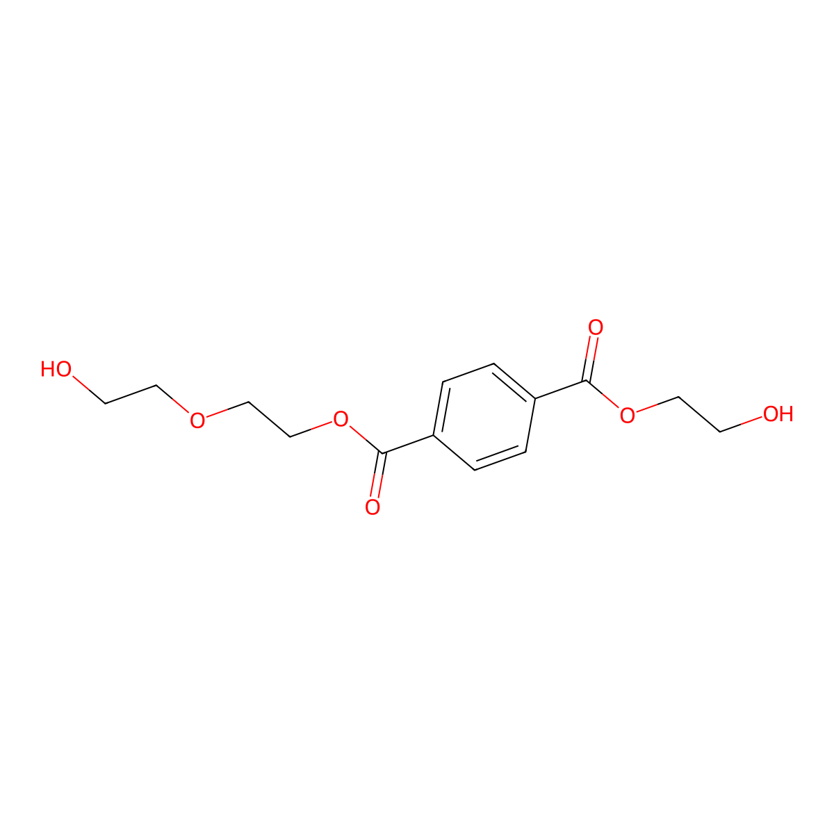 2-(2-Hydroxyethoxy)ethyl (2-hydroxyethyl) terephthalate molecular structure, CAS 65133-69-9
