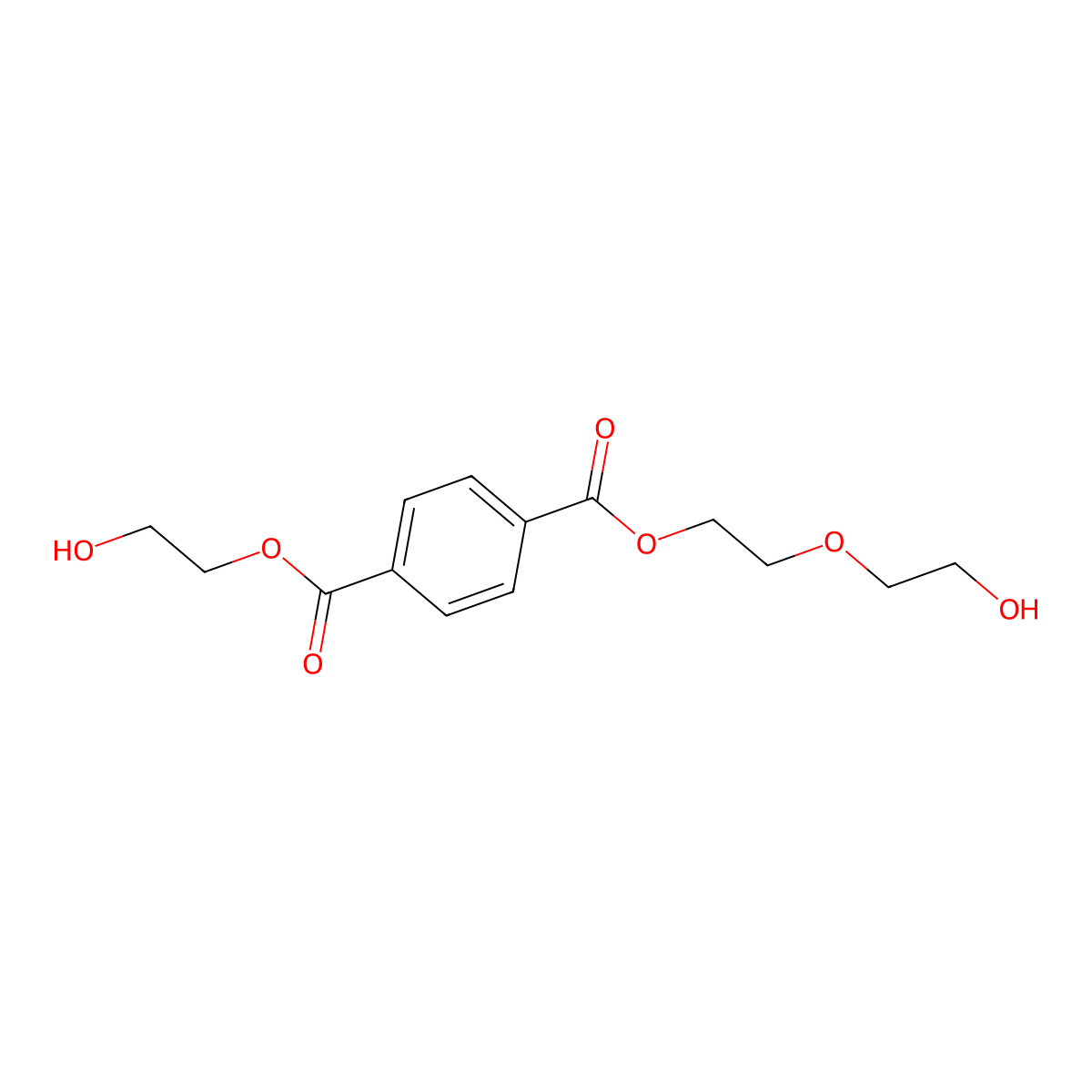 2-(2-Hydroxyethoxy)ethyl (2-hydroxyethyl) terephthalate molecular structure, CAS 65133-69-9
