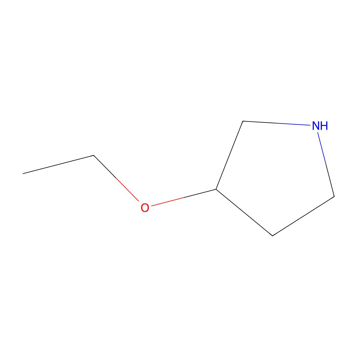 (R)-3-Ethoxypyrrolidine molecular structure, CAS 651341-51-4