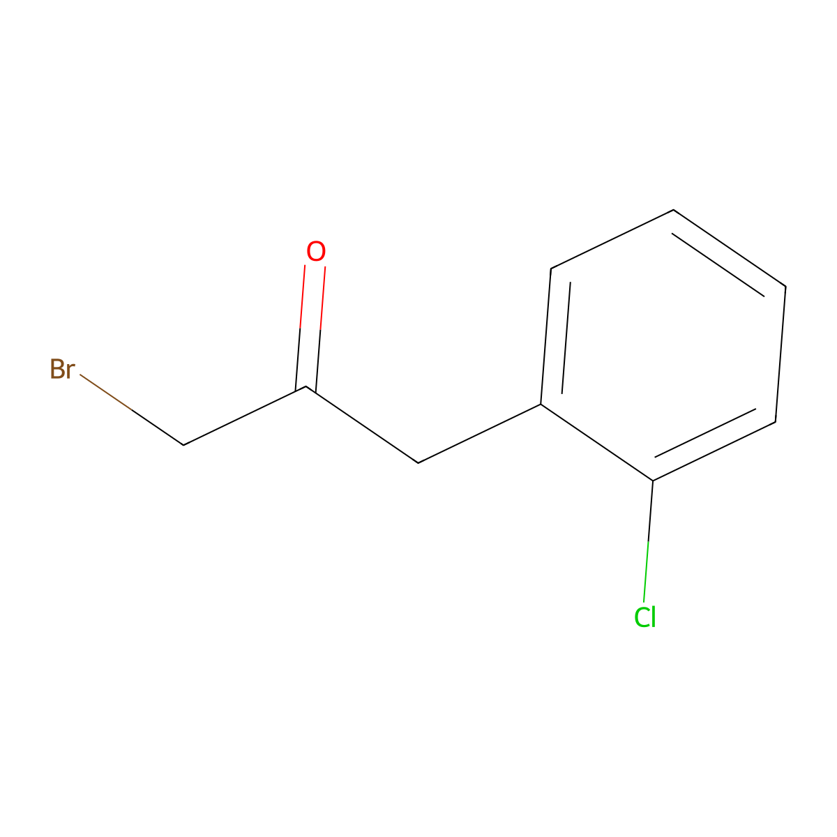 1-Bromo-3-(2-chlorophenyl)propan-2-one molecular structure, CAS 651358-39-3