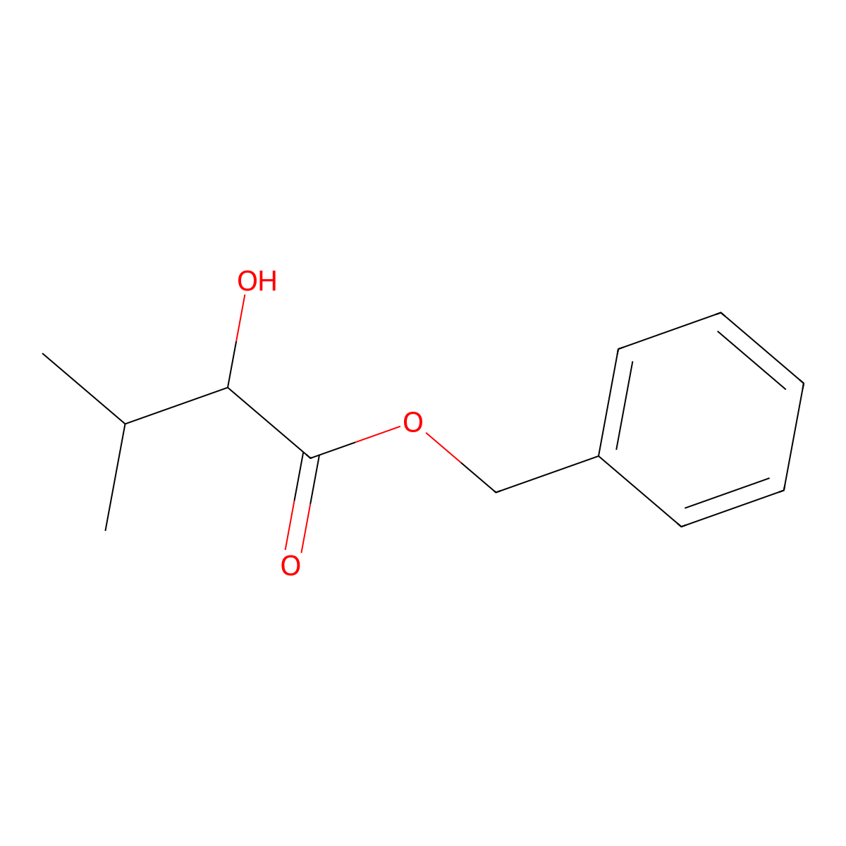 (S)-2-hydroxy-3-methyl-butyric acid benzyl ester molecular structure, CAS 65138-05-8