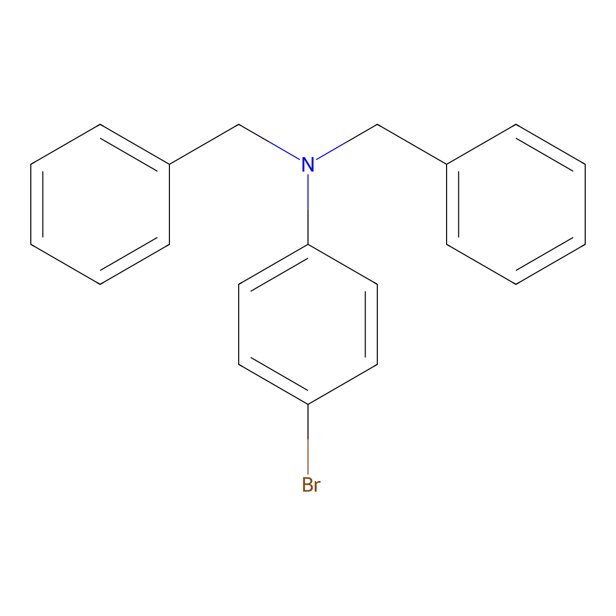 n,n-Dibenzyl-4-bromoaniline molecular structure, CAS 65145-14-4