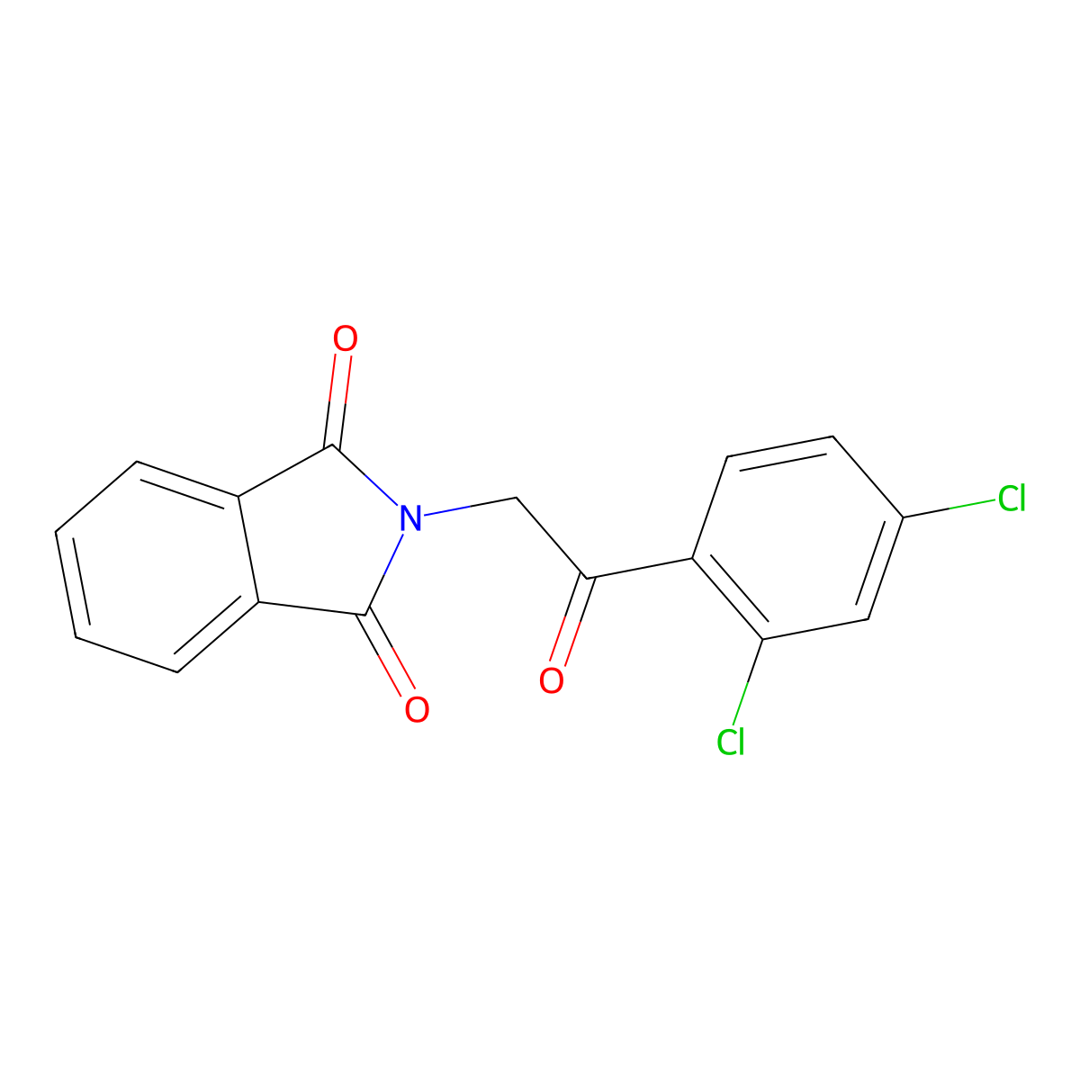 2-[2-(2,4-dichlorophenyl)-2-oxoethyl]-1H-isoindole-1,3(2H)-dione molecular structure, CAS 65146-53-4