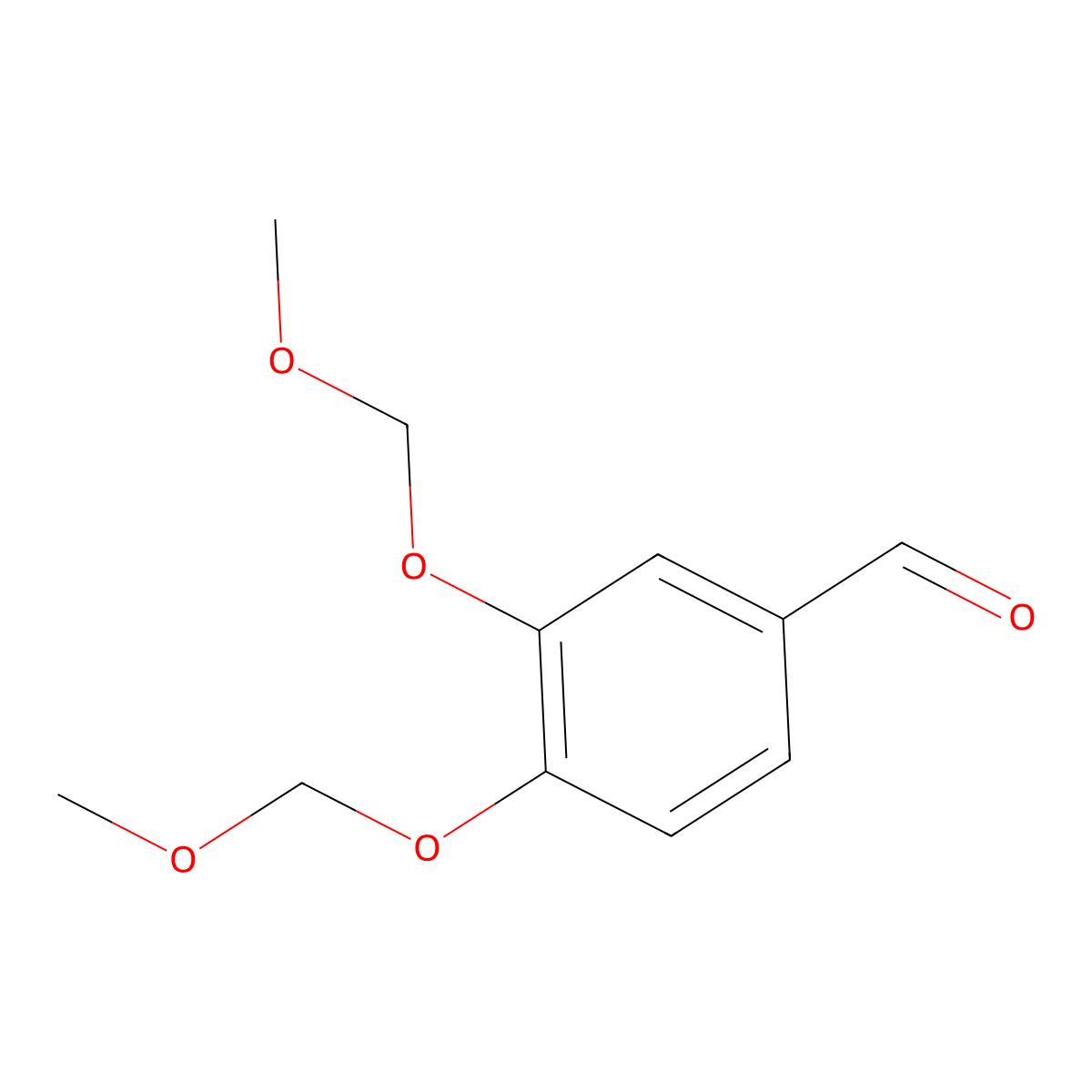 3,4-Bis(methoxymethoxy)benzaldehyde molecular structure, CAS 6515-06-6