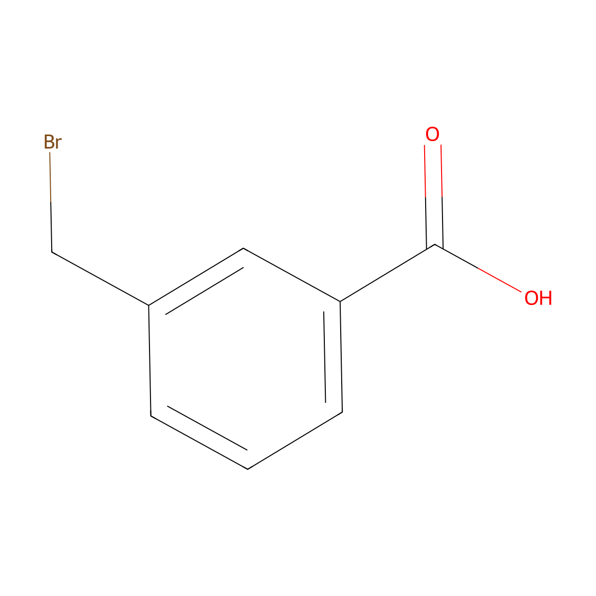3-(Bromomethyl)benzoic acid molecular structure, CAS 6515-58-8