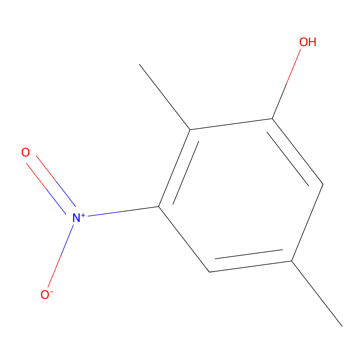 2,5-Dimethyl-3-nitrophenol molecular structure, CAS 65151-57-7