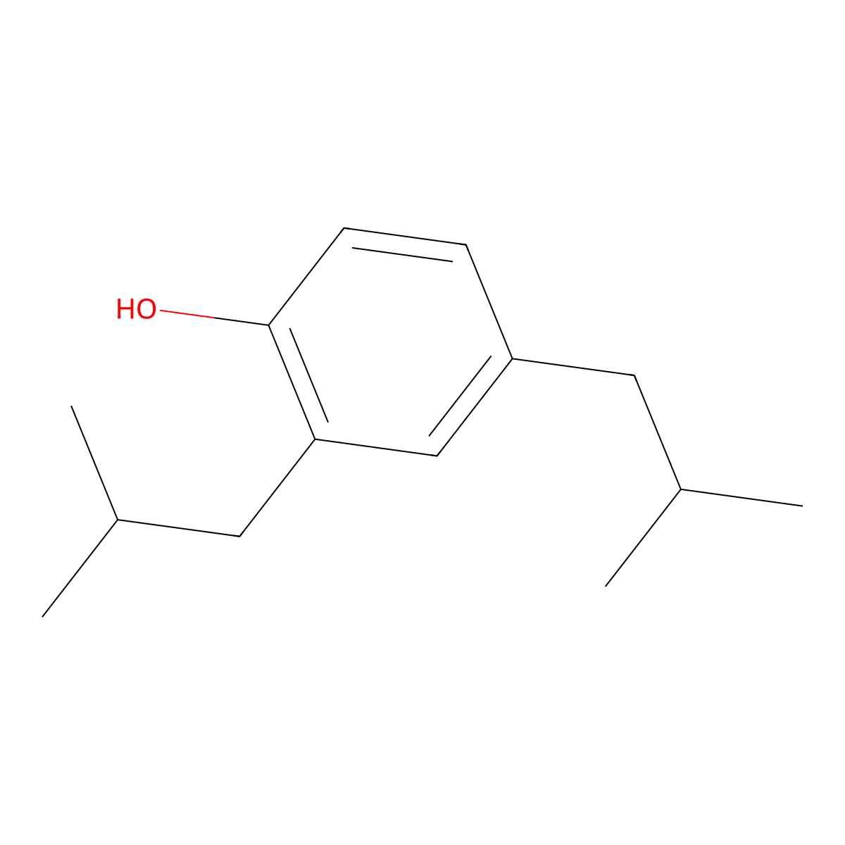 2,4-Diisobutylphenol molecular structure, CAS 65152-07-0
