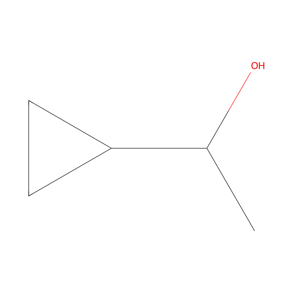 (1R)-1-cyclopropylethan-1-ol molecular structure, CAS 6516-09-2