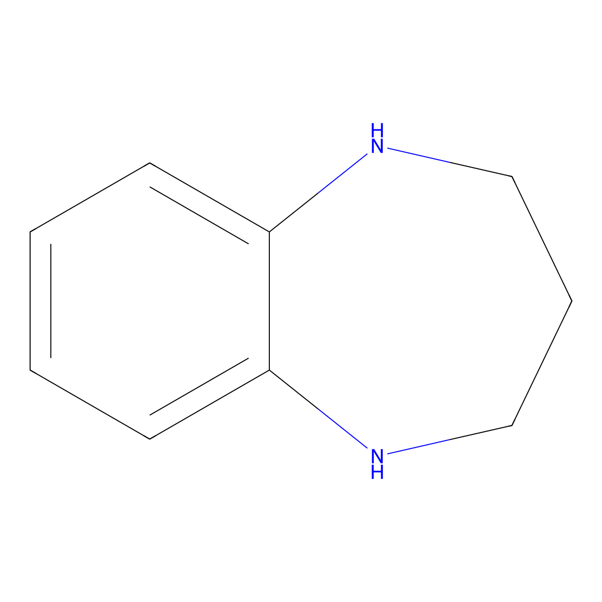 2,3,4,5-tetrahydro-1H-1,5-benzodiazepine molecular structure, CAS 6516-89-8