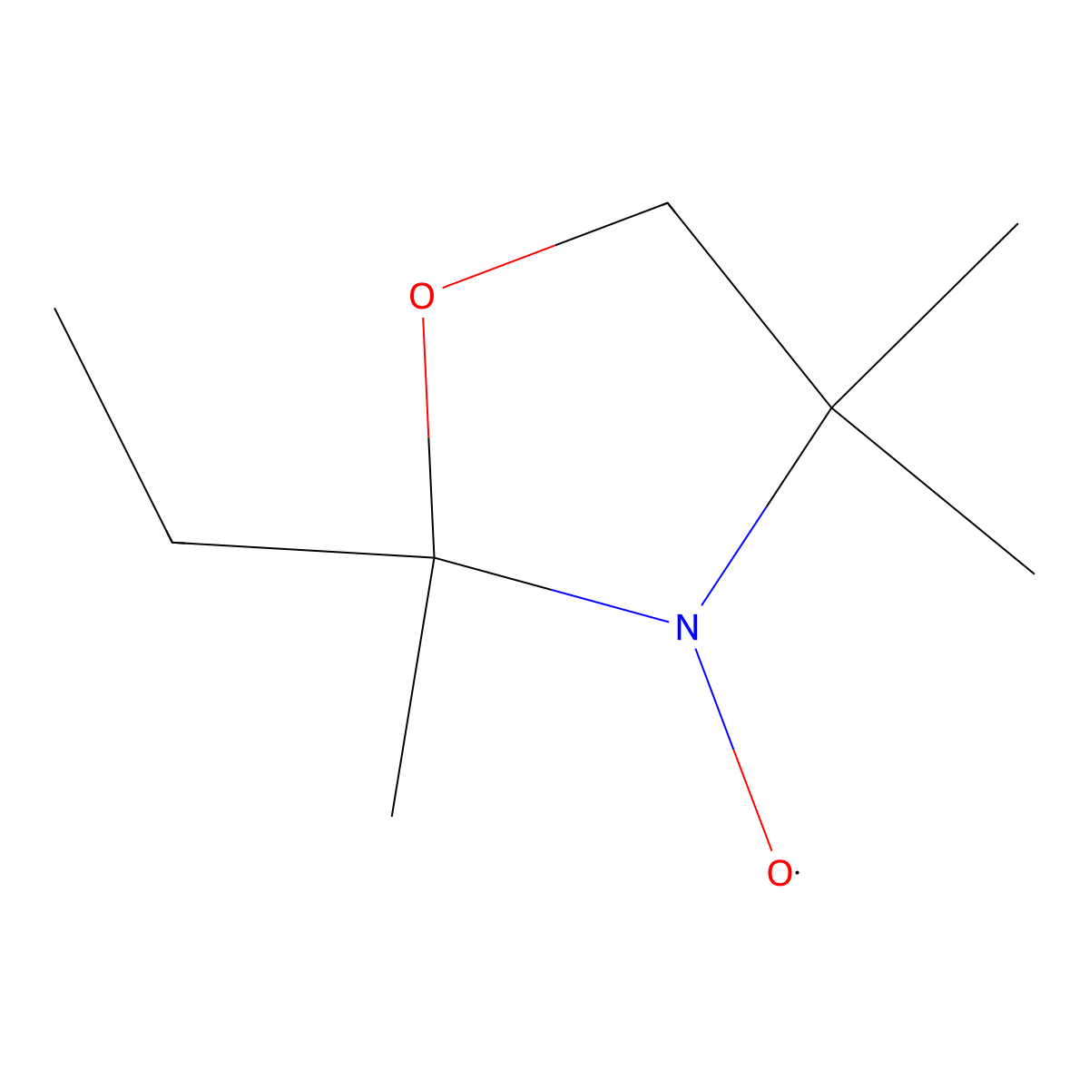 2-Ethyl-2,5,5-trimethyl-3-oxazolidinoxyl molecular structure, CAS 65162-38-1