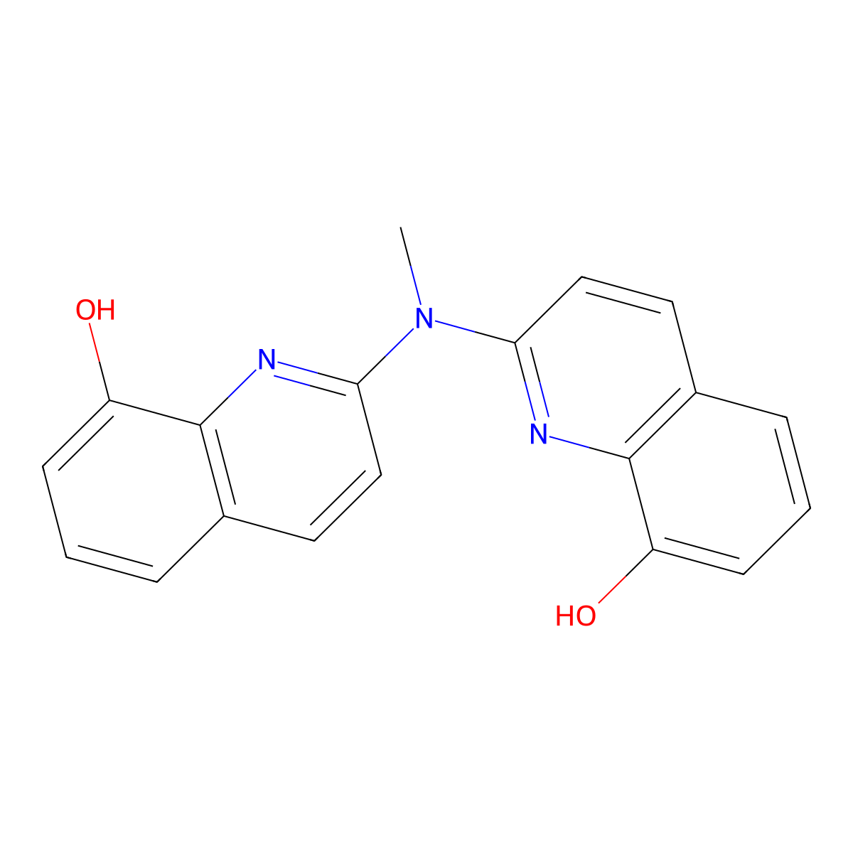 2,2'-(Methylimino)diquinolin-8-ol molecular structure, CAS 65165-14-2