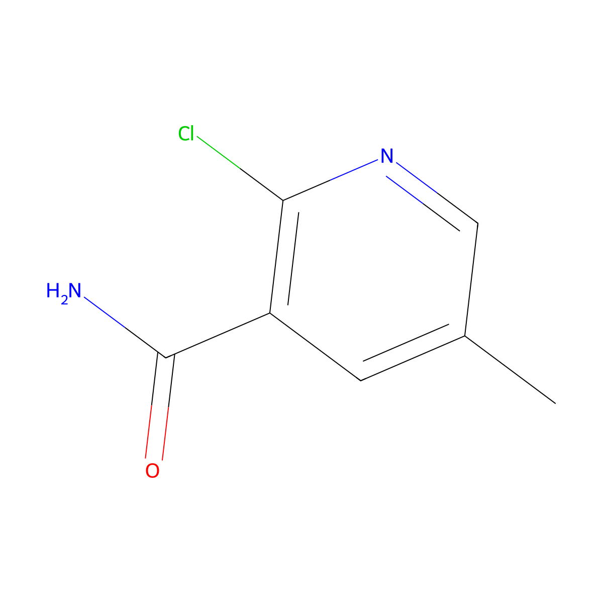 2-Chloro-5-methylnicotinamide molecular structure, CAS 65169-45-1