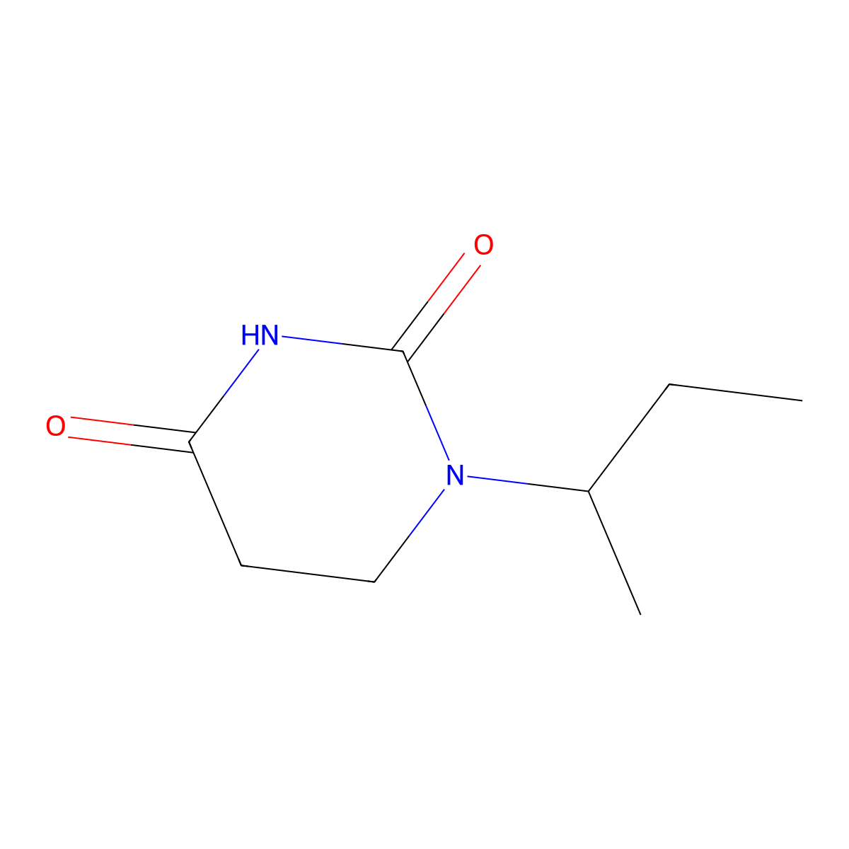 1-sec-butyldihydropyrimidine-2,4(1H,3H)-dione molecular structure, CAS 651718-04-6