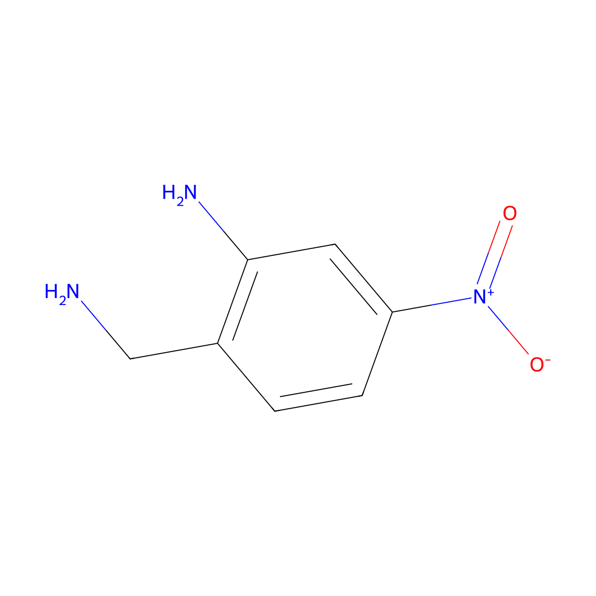 2-(Aminomethyl)-5-nitroaniline molecular structure, CAS 651733-09-4