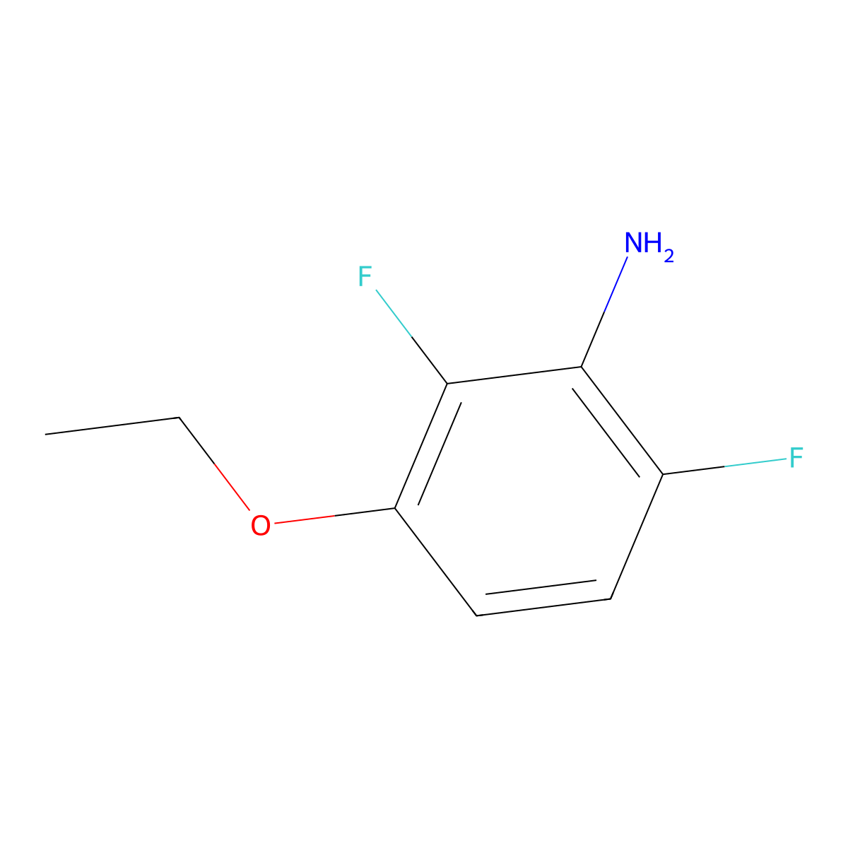 3-Ethoxy-2,6-difluoroaniline molecular structure, CAS 651734-64-4