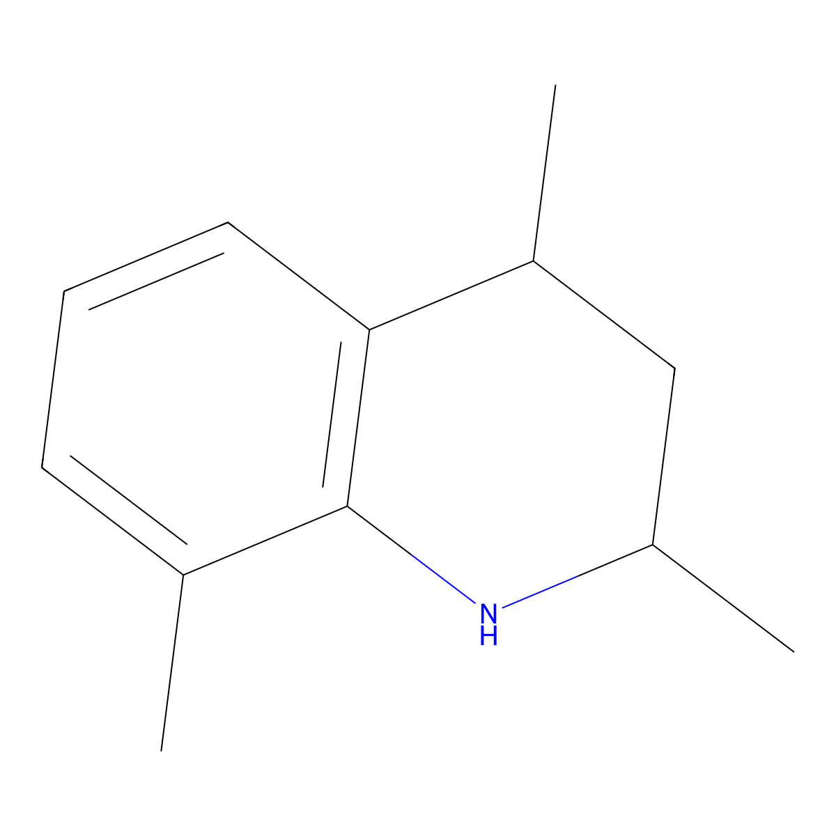 2,4,8-Trimethyl-1,2,3,4-tetrahydroquinoline molecular structure, CAS 651735-21-6