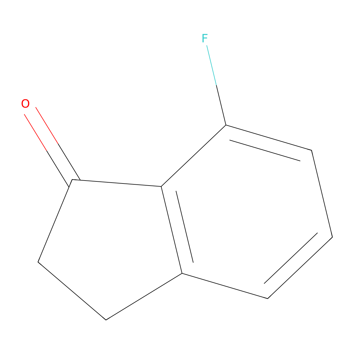 7-Fluoroindan-1-one molecular structure, CAS 651735-59-0