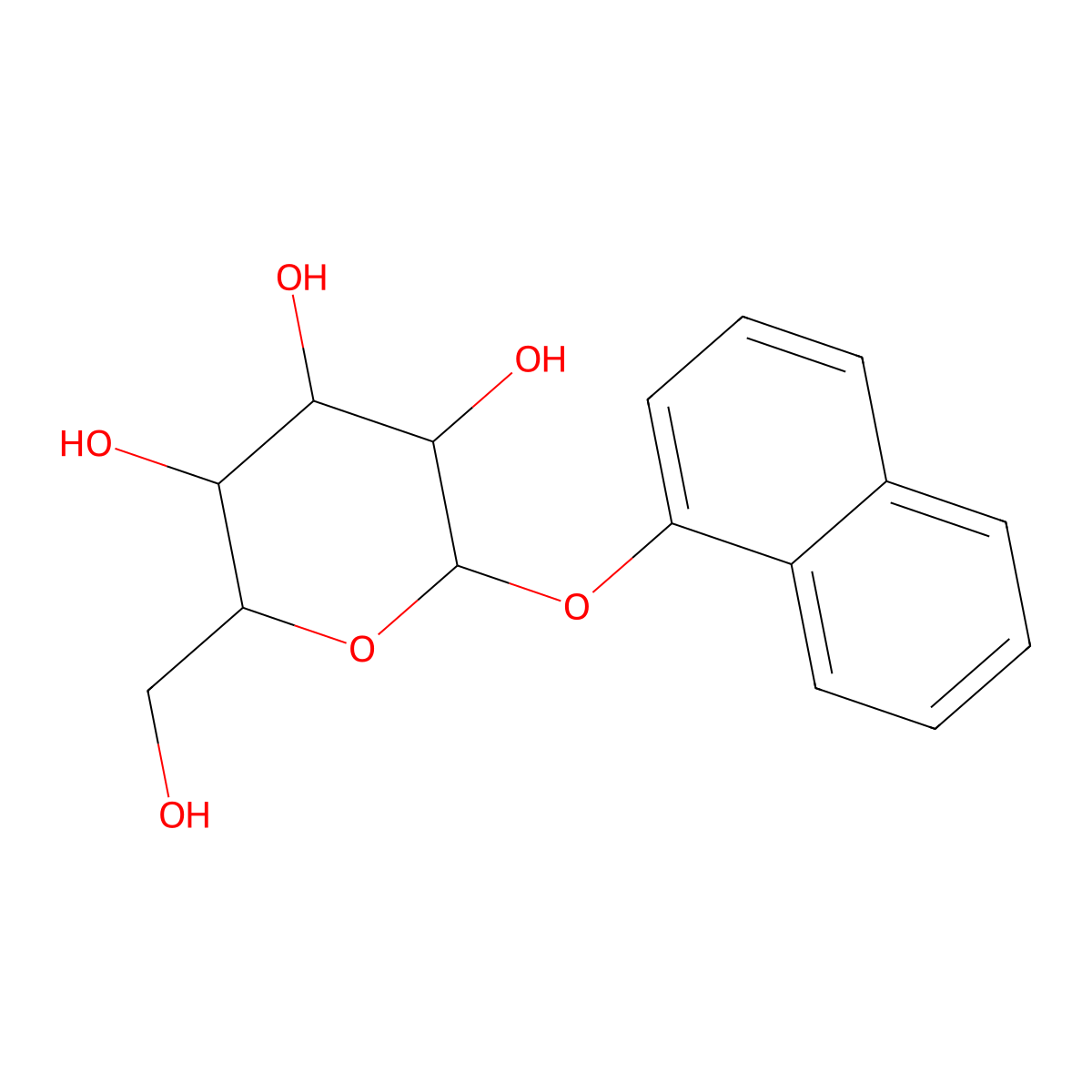 1-Naphthyl alpha-D-galactopyranoside molecular structure, CAS 65174-63-2