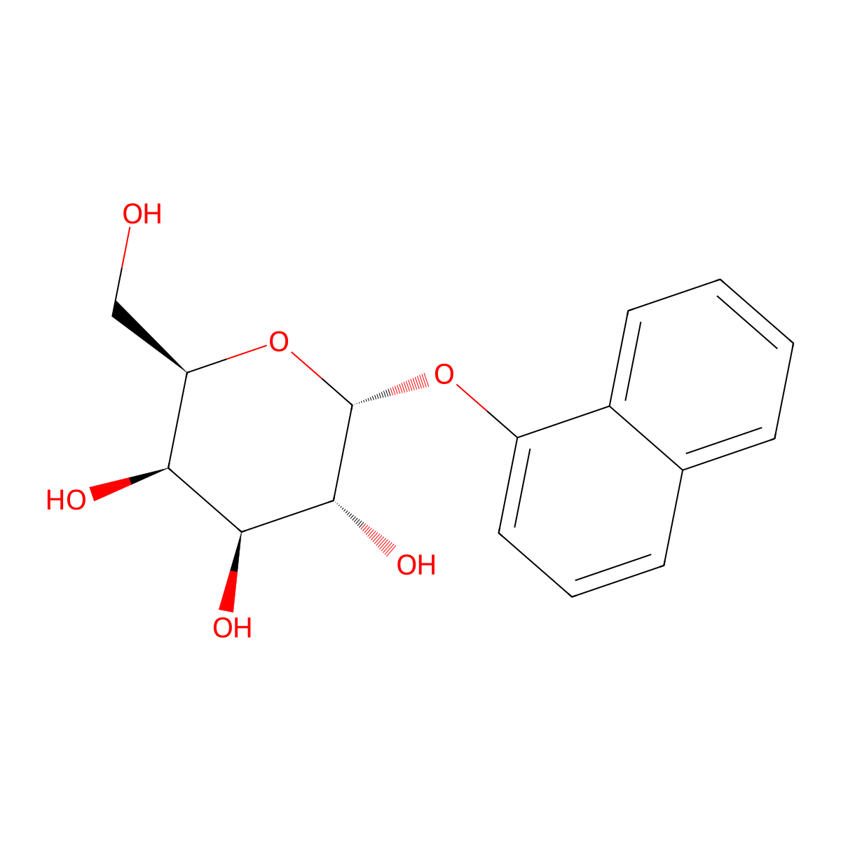 1-Naphthyl alpha-D-galactopyranoside molecular structure, CAS 65174-63-2