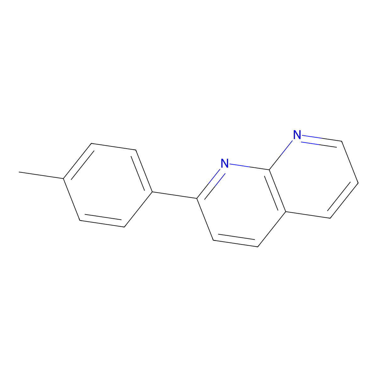 2-(4-Methylphenyl)-1,8-naphthyridine molecular structure, CAS 65182-53-8