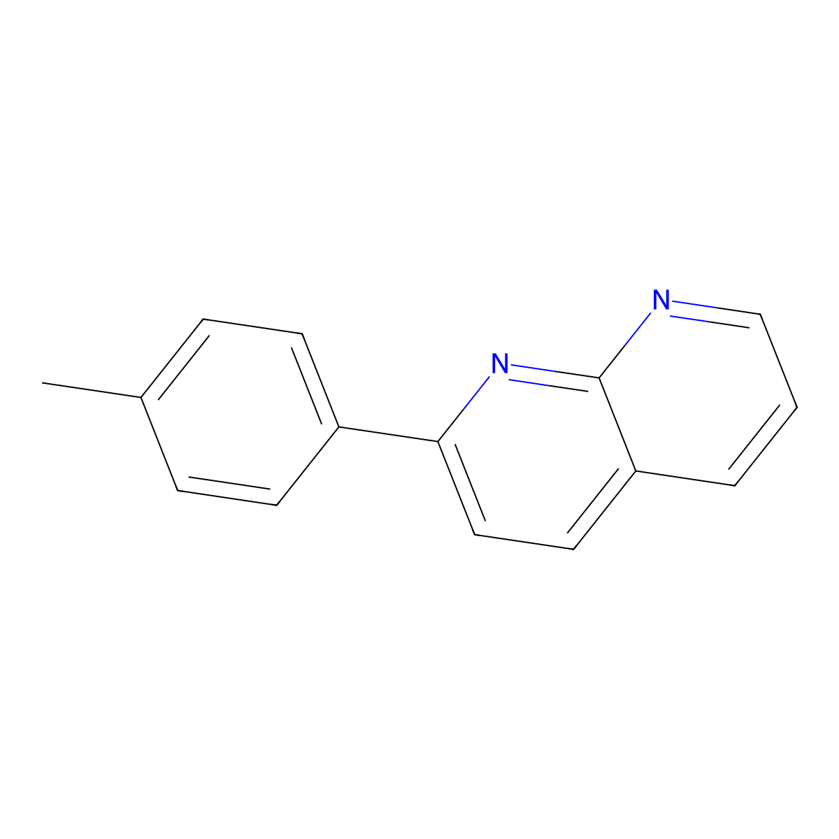 2-(4-Methylphenyl)-1,8-naphthyridine molecular structure, CAS 65182-53-8