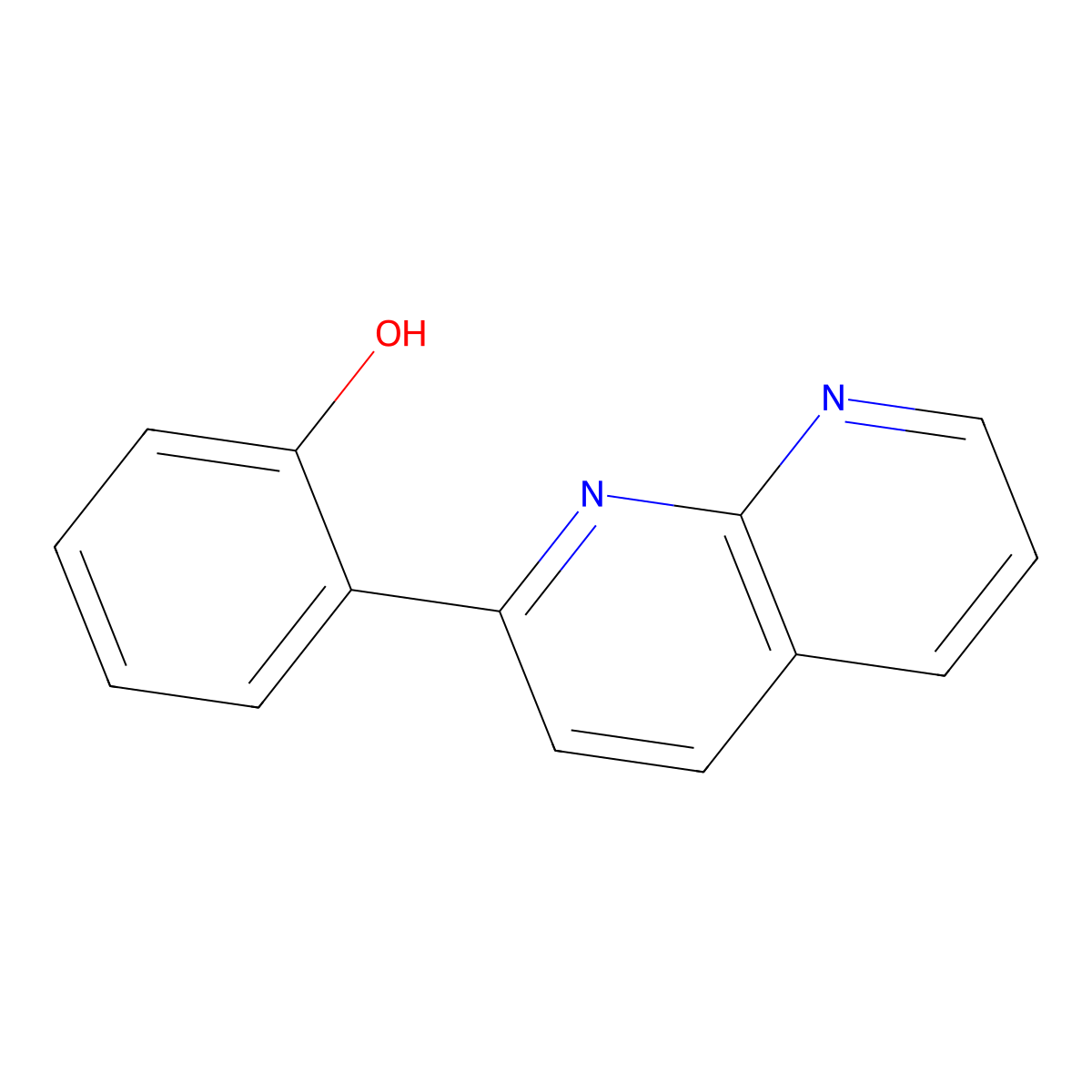 2-(1,8-Naphthyridin-2-yl)phenol molecular structure, CAS 65182-56-1