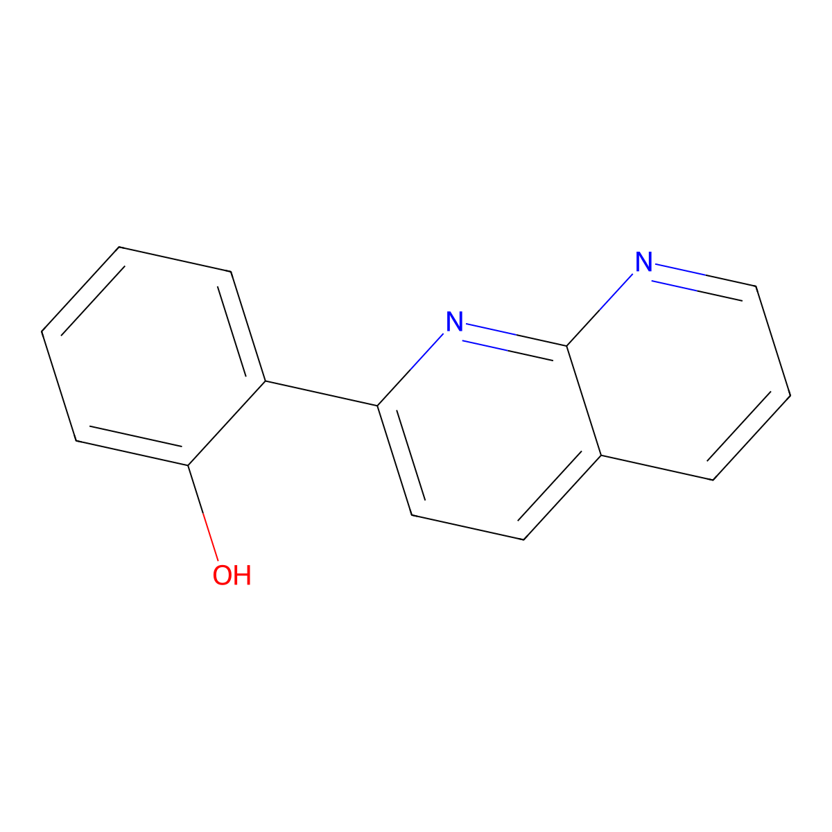 2-(1,8-Naphthyridin-2-yl)phenol molecular structure, CAS 65182-56-1