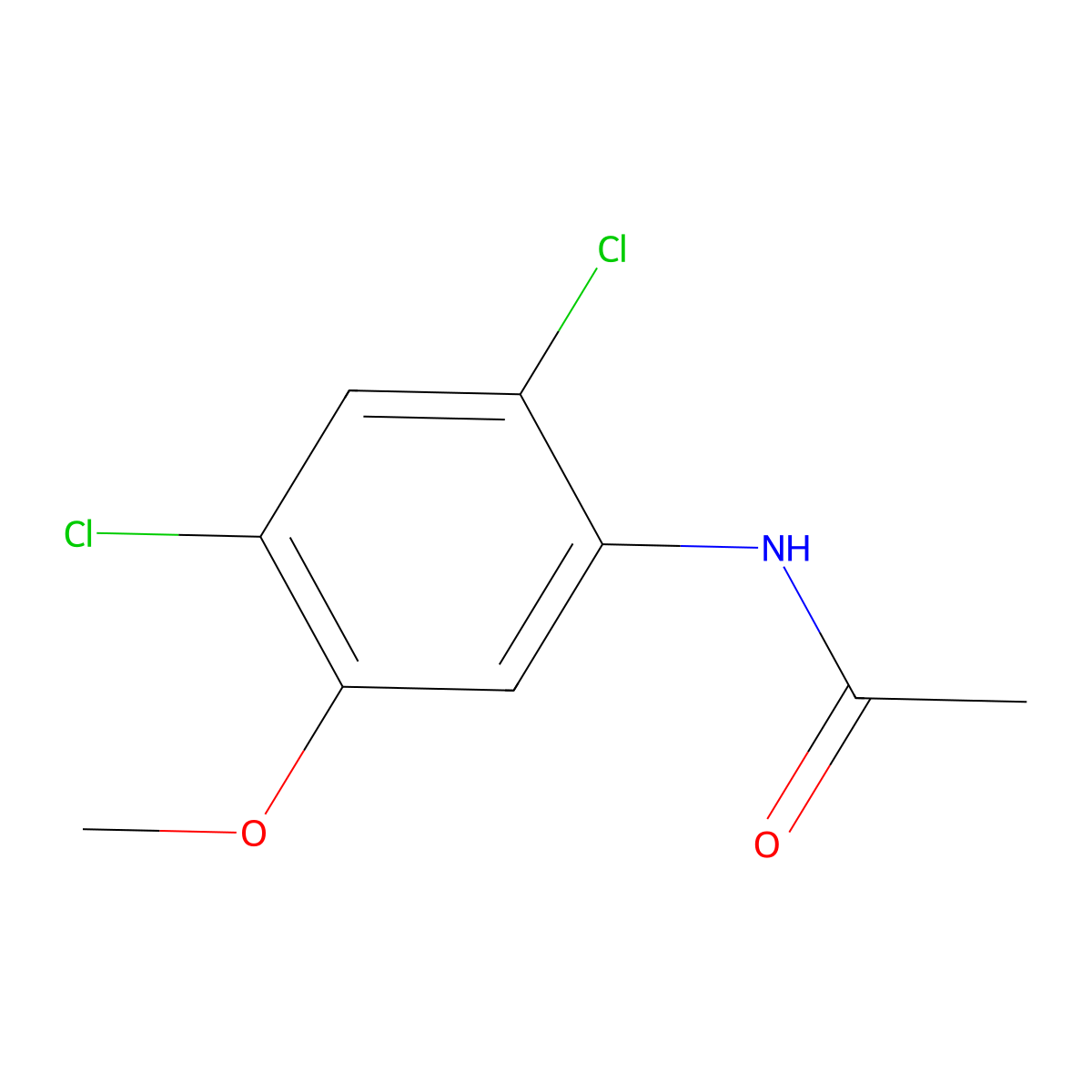 N-(2,4-Dichloro-5-methoxyphenyl)acetamide molecular structure, CAS 65182-98-1