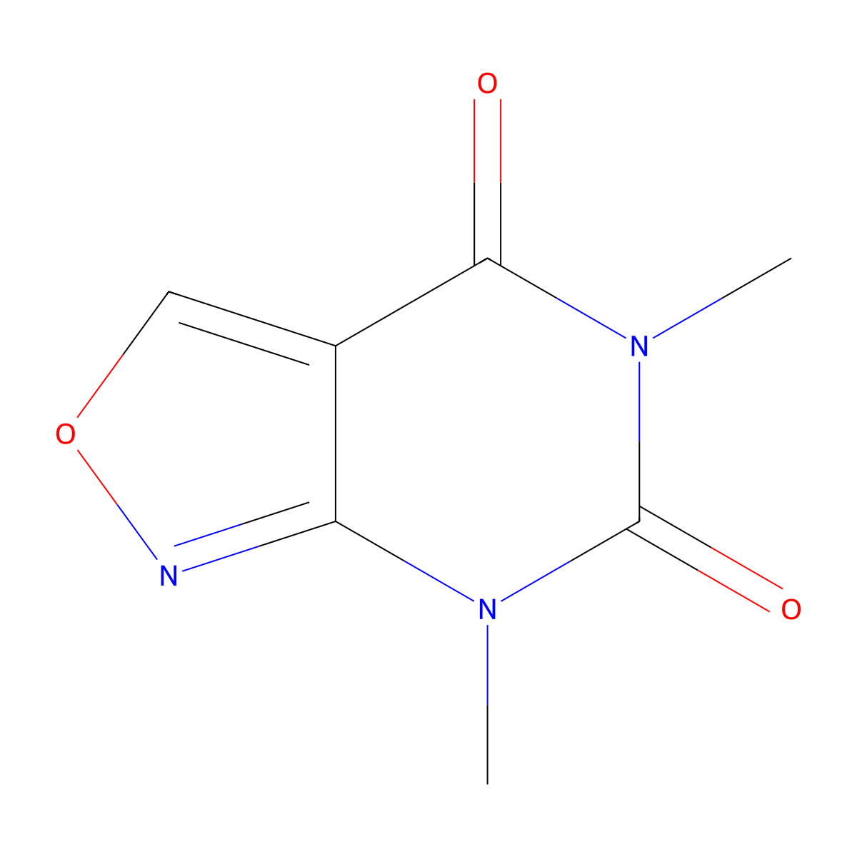 Isoxazolo(3,4-d)pyrimidine-4,6(5H,7H)-dione, 5,7-dimethyl- molecular structure, CAS 65183-57-5