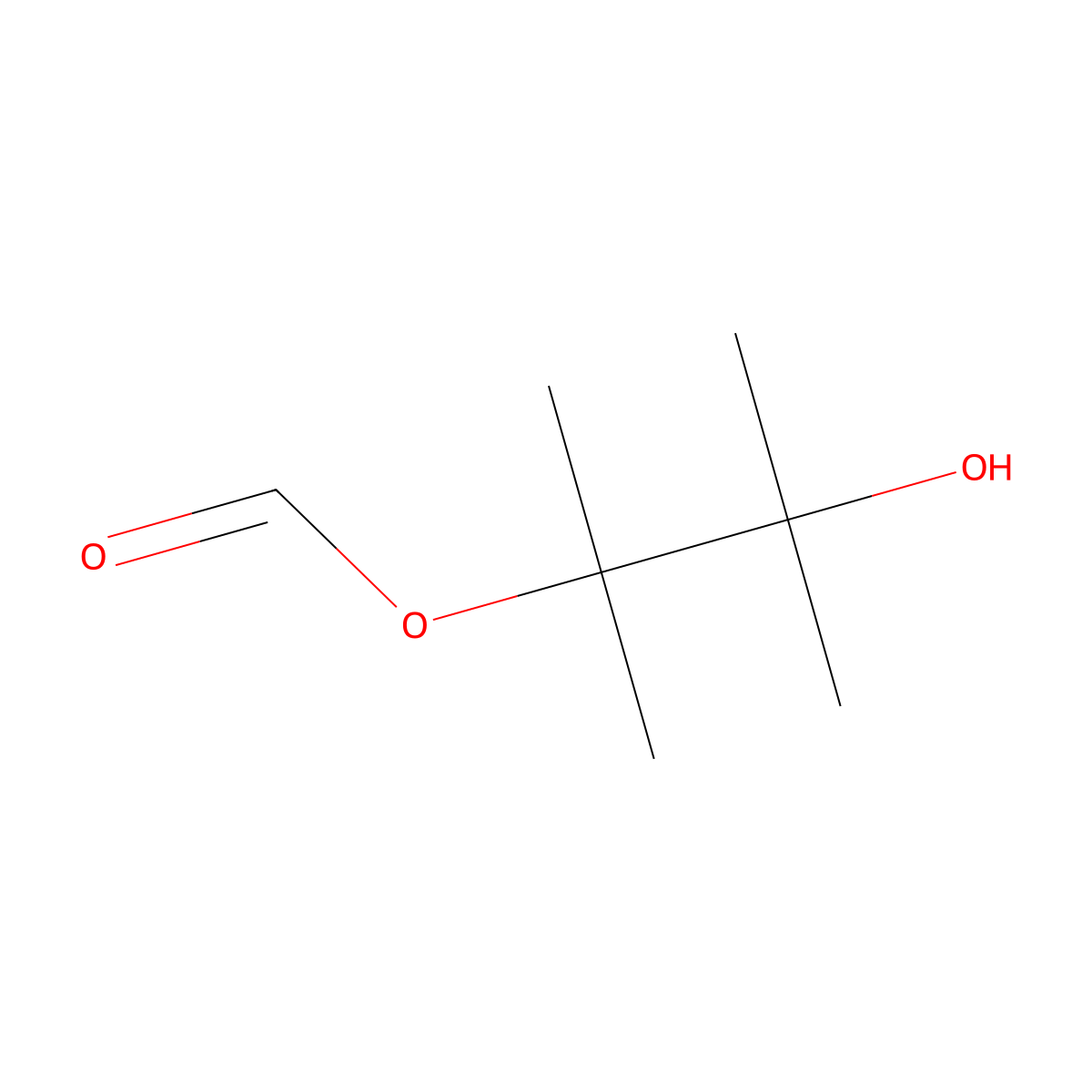 Pinacol monoformate molecular structure, CAS 65184-58-9