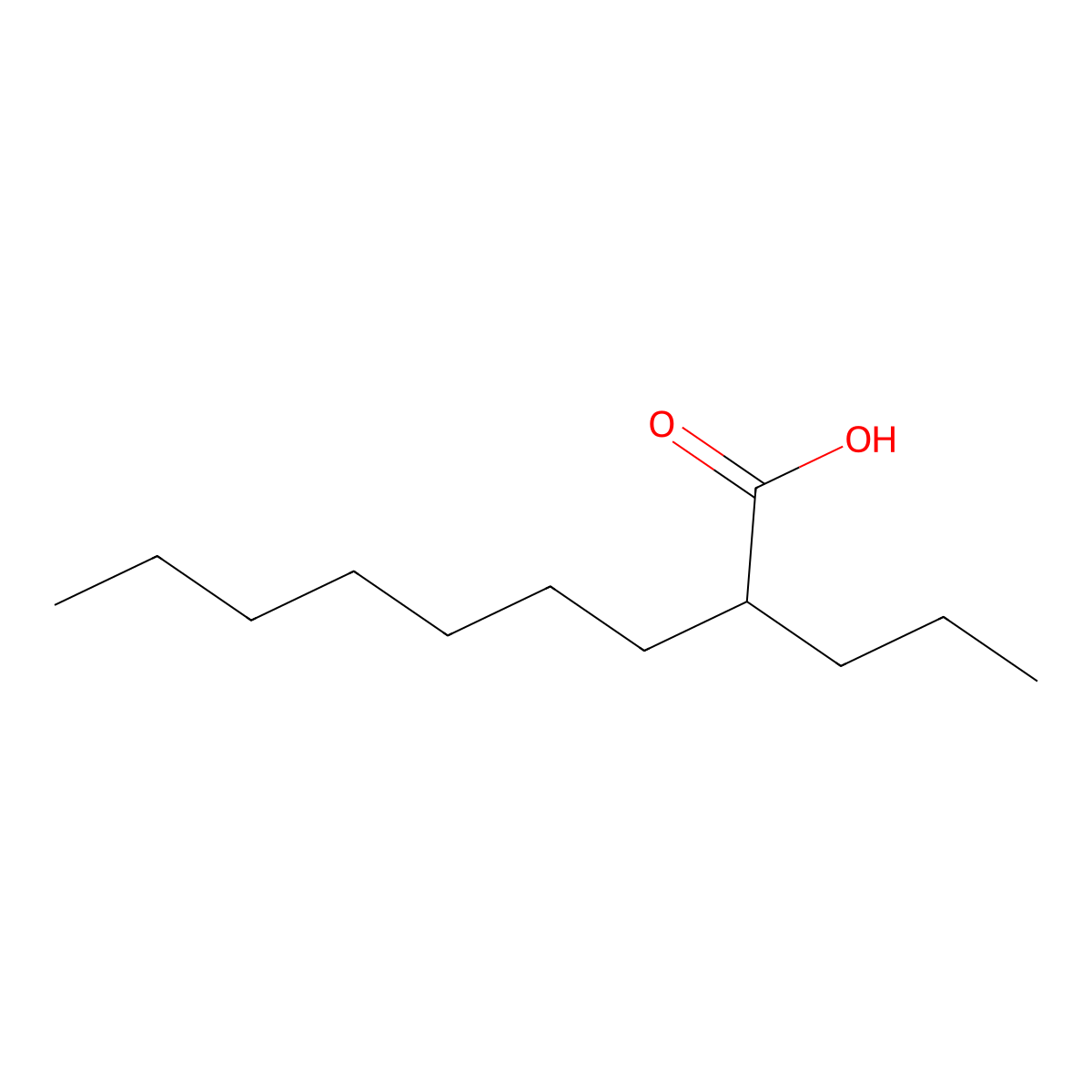 2-Propylnonanoic acid molecular structure, CAS 65185-82-2