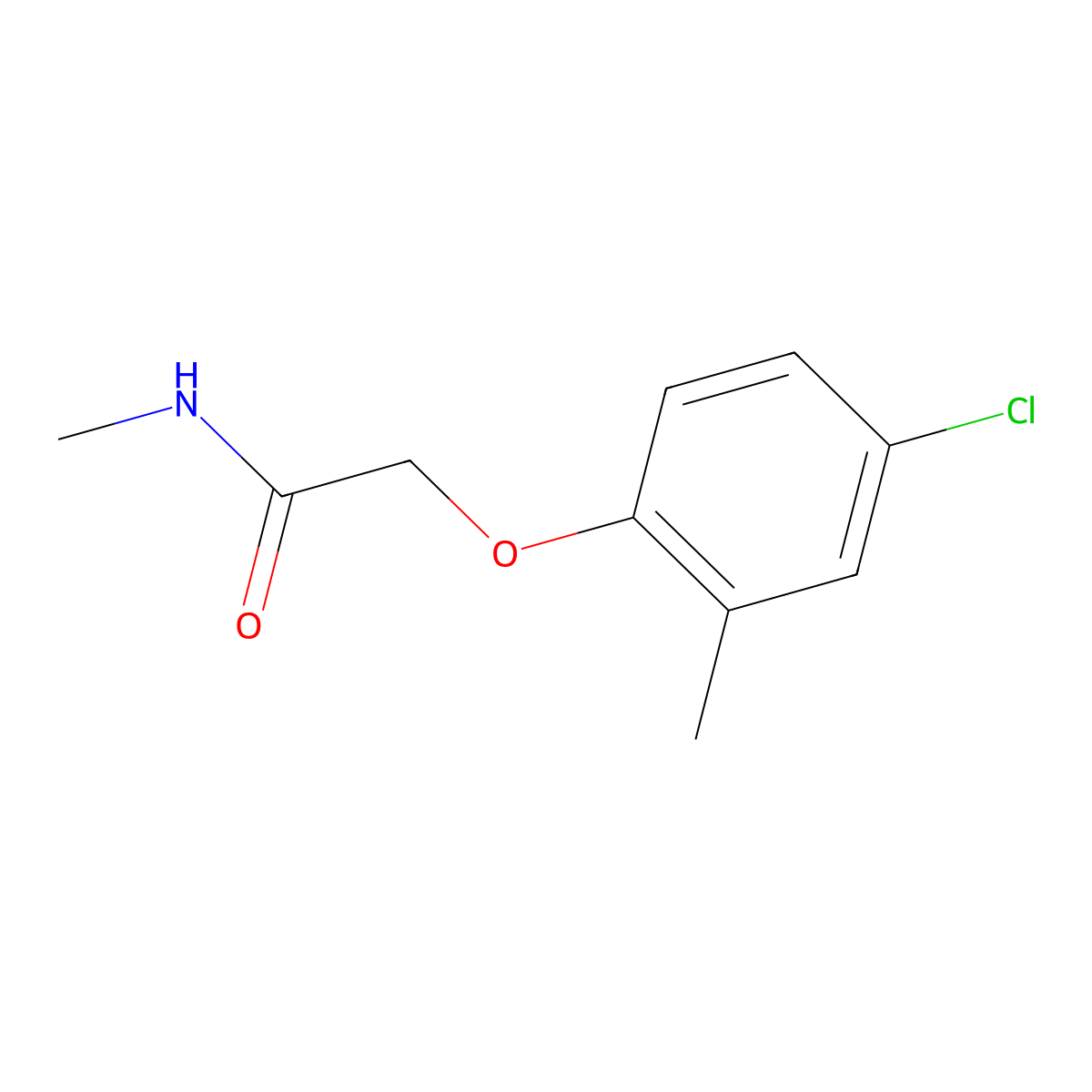 2-(4-Chloro-2-methylphenoxy)-N-methylacetamide molecular structure, CAS 65195-46-2