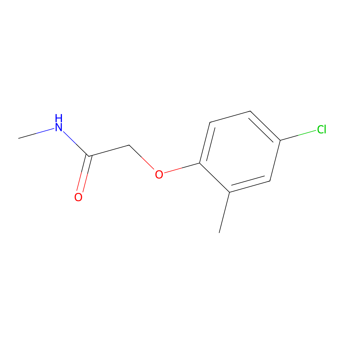 2-(4-Chloro-2-methylphenoxy)-N-methylacetamide molecular structure, CAS 65195-46-2