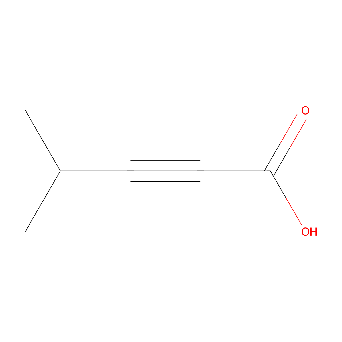 4-Methylpent-2-ynoic acid molecular structure, CAS 65199-69-1
