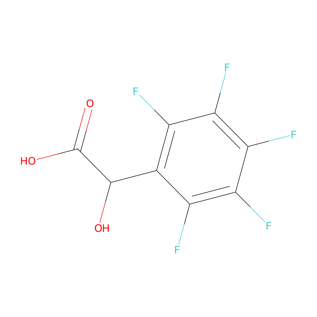 (Pentafluorophenyl)glycolic acid molecular structure, CAS 652-24-4