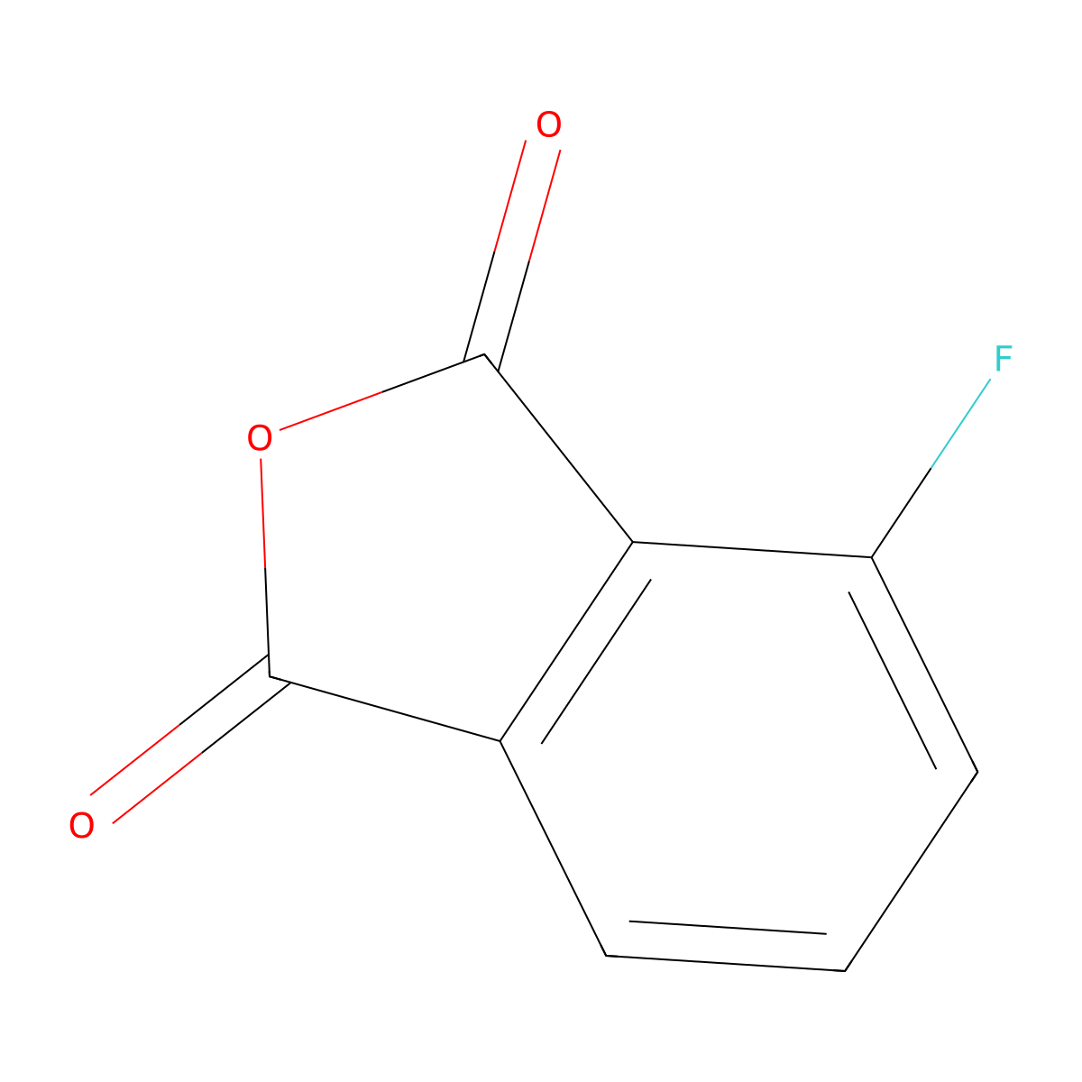 3-Fluorophthalic anhydride molecular structure, CAS 652-39-1